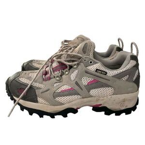 The North Face Gore-Tex Hiking Trail Shoes Women's 7.5 Pink Gray Vibram Gorpcore